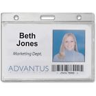 Avt76075 Advantus Frosted Horizontal Badge Holder 638456821773