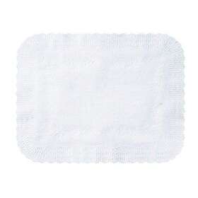 410211 Hoffmaster 076455219991 Scalloped Tray Cover Medium Weight 12.75 Inch X 16.5 White 1000 Per C