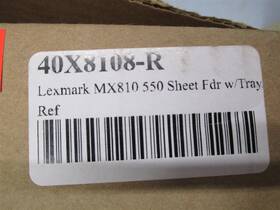 Lexmark 40x8108-r 40x8108 Mx810 550 Sheet Feeder With Tray