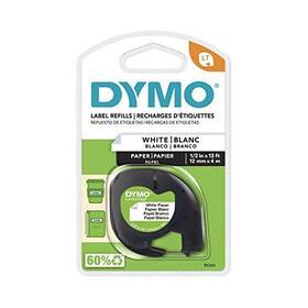 91330 Newell Rubbermaid Office Letratag Labeling Tape Label Makers Black Print On White Paper 1/2 Inch W X