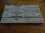 Genuine Set 4 Canon GPR-36 Cymk Toners Imagerunner Advance C2020-C2230 New Seale. Fixed Price $68.00.