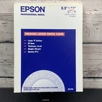 Epson Professional Media Premium Luster Photo Paper 8.5" X 11" 50 Sheets Sealed. Fixed Price $25.99.