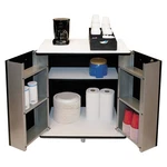Vertiflex 35157 9 Shelves Engineered Wood Refreshment Stand - White/black New. Fixed Price $382.12.