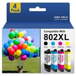 Pack 802XL Ink Cartridge Epson Workforce Pro WF-4720 WF-4730 WF4734 WF4740. Fixed Price $16.48.