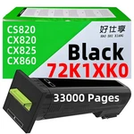 72K1XK0 Black Toner Cartridge Compatible For Lexmark CS820 CX820 CX825 CX860. Fixed Price $172.99.