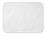 Hoffmaster TC8704472 Anniv Embossed Scalloped Edge Tray Mat - Wht (1000/CT) New. Fixed Price $79.99.
