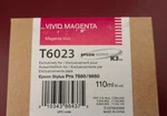 One Nib 10-2021 Genuine Epson T6023 Vivid Magenta 110ML Ink 7880 9880. Fixed Price $23.89.
