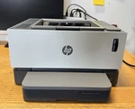 Hp Neverstop Laser 1001NW Printer + Power Cord. Fixed Price $250.00.