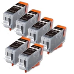 6 Black Printer Ink With Chip Fits Canon PGI-5 IP4200 IP4300 IP4500 MP530. Fixed Price $13.70.