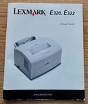 2001 Lexmark E320 E322 Laser Printer Setup Guide Manual Original Oem User Book. Fixed Price $17.55.