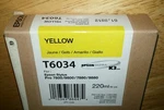 09-2026 New Genuine Epson T6034 Yellow 220ML Ink Stylus Pro 7800 9800 7880 9880. Fixed Price $109.89.