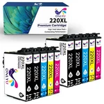 10 Pack 220XL Ink For Epson XP-320 XP-420 XP-424 WF2630 WF2650 WF2660 WF2750. Fixed Price $22.19.