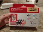 Canon Pixma BCI-3E/BCI-6 Multi-pack 4 Cartridges, 50-SHEET Photo Paper. Fixed Price $29.00.