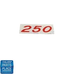 Chevrolet Cars Valve Cover Decal Orange 250 Hp DC0065. Fixed Price $7.99.