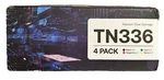 4 Pack Color TN336 Toner Compatible-brother TN-336 HL-L8350CDW MFC-L8850CDW ++. Fixed Price $19.00.