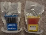 New Genuine Brother LC21C Cyan + LC21Y Yellow Inkjet Cartridge Tank - Expired. Fixed Price $13.13.