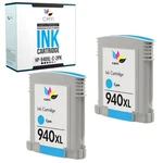 Cmyi 2PK 940 Cyan Ink Cartridge Xl For Hp Officejet Pro 8000 - A809A A811A A809N. Fixed Price $17.88.