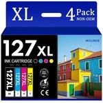 4PK 127XL High Yield Ink Cartridge For Epson 60 645 WF-3540 7510 7520. Fixed Price $12.06.