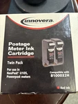 Innovera Postage Meter Ink Cartridge Twin Pack 8100032H. Fixed Price $15.00.