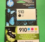 Genuine 910 Ink Cartridge-b/c/m/y-for HP8022 8025 PRINTER-OEM-4PK. Fixed Price $89.98.
