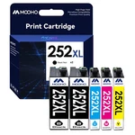 252XL Ink Cartridge For Epson Work With WF-3620 WF-3640 WF-7110 (5 Pack). Fixed Price $15.13.