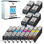Cmyi 12X Ink Canon 220 221 Cartridges For Pixma MP640 MP980 MP990 IP3600 IP4600. Fixed Price $46.79.