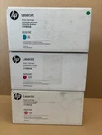 Genuine Hp 504A Laserjet CP3525 CM3530 Cyan & Magenta Toners CE251YC, CE253YC. Fixed Price $99.00.