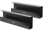 Vivo Black Dual Under Desk 17" Cable Management Trays, Wire Organizers (2 Pack). Fixed Price $36.50.