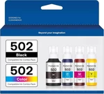 Refill Ink Bottle For Epson Ecotank 502 ET-4760 ET-2760 ET-2750 ET-3760 ET-2850. Fixed Price $18.48.