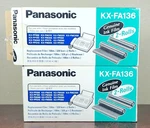 2 Boxes Panasonic KX-FA136 Genuine Ink Replacement Film Fax *4 Rolls Total*. Fixed Price $39.99.