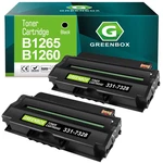 Greenbox Compatible 1260 High Yield Black Toner Cartridge Replacement For Dell. Fixed Price $77.50.