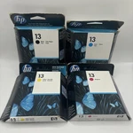 Genuine New Hp 13 Color & Black C4817A, C4816A, C4814A, C4815A Inkjet 1000 1100. Fixed Price $46.70.