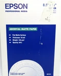 Epson Professional Media Archival Matte 8.5 X 11" Paper 50 Sheets, New.. Fixed Price $38.99.
