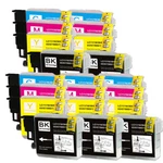 Printer Ink Cartridges Fits Brother LC61 MFC-490CW MFC-495CW MFC-J410W MFC-J265W. Fixed Price $17.45.