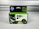 Hp 920XL Black High Yield Ink Cartridge CD975AN#140 Genuine Oem New Sealed. Fixed Price $8.18.