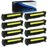 8PK CB542A 125A Yellow Toner For Hp Color Laserjet CP1518NI CP1515 CP1210. Fixed Price $106.92.