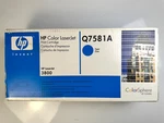 Hp Q7581A Cyan Toner Cartridge 503A Oem Genuine New Laserjet CP3505 3800. Fixed Price $12.00.