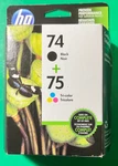 Genuine Hp 74 75 Cartridge Combo-for C4580 C5580 Printer-oem Ink-expired. Fixed Price $41.98.