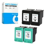 4X Compatible Osi Hp Printer Ink 74 75 For Photosmart C4385 C4388 C4390 C5290. Fixed Price $25.49.
