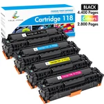 4 Pack Toner Cartridge For Canon 118 Imageclass MF8350CDN MF8380CDW MF8580CDW. Fixed Price $45.85.