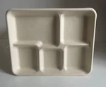 100/400 Compostable Disposable Paper Plate 5 Compartment 10" Heavy-duty. Fixed Price $69.00.
