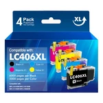 4PK LC406 Ink Cartridges For Brother MFC-J4335DW MFC-J4345DW MFC-J4535DW J5855DW. Fixed Price $17.99.