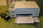 Hp Photosmart C4385 All-in-one Color Ink-jet Printer / Copier Scanner. Fixed Price $170.00.