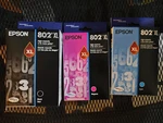 2028 Genuine Lot Epson #802XL Ink Workforce WF-4720-4740 EC-4020-4040 Sealed. Fixed Price $88.00.
