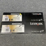 Lot Of Lexmark X945X2YG X945X2KG Yellow Black High Yield Toner Cartridge. Fixed Price $34.95.