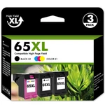 65XL Ink Cartridges For Hp Envy 5010 5052 5055 Deskjet 2600 2652 3755 Printer. Fixed Price $24.34.