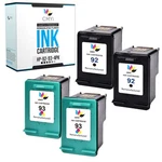 4-PACK Cmyi Compatible Hp Printer Ink 92 For Photosmart C3190 C3193 C4180. Fixed Price $38.99.