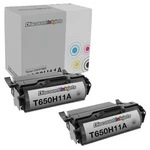 2PK T650H11A Toner For Lexmark High Yield T652 T650DTN T650N T654DTN T656DN. Fixed Price $169.99.