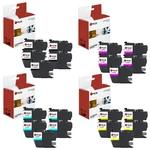 20PK Lts LC-203 Bcmy Compatible For Brother MFCJ480DW J460DW Ink Cartridge. Fixed Price $61.89.