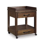 Signature Design By Ashley Baldridge 2 Drawer Printer Stand, Rustic Brown. Fixed Price $176.72.